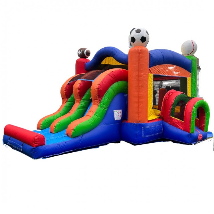 Sporty Junior Bouncer with Double Slide